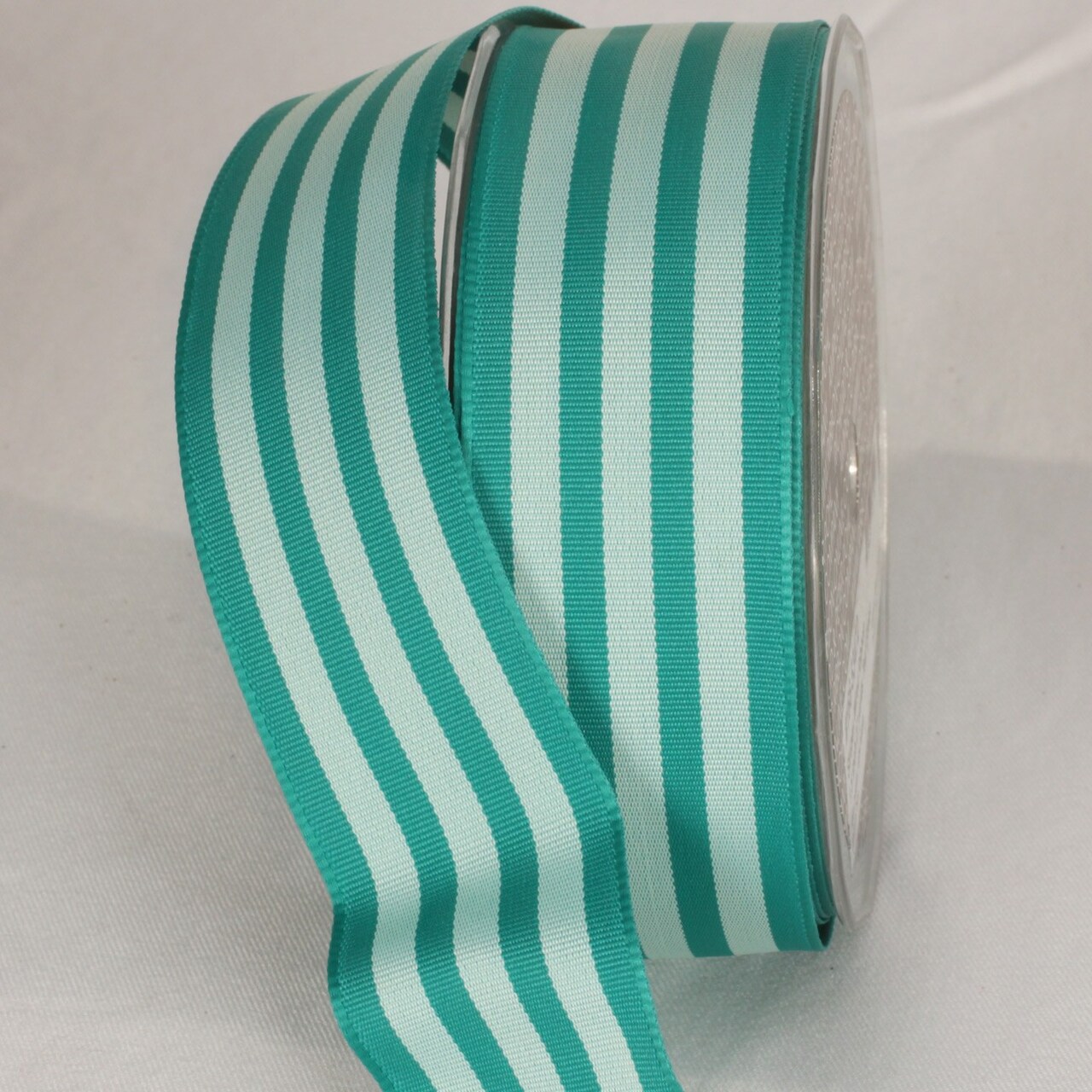 The Ribbon People Green Mint Striped Wired Craft Ribbon 1.5" x 27 Yards